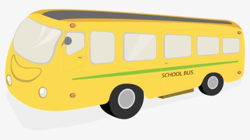 Yellow School Bus Cartoon 14, - Un Bus Del Colegio Animado, HD Png Download, Transparent PNG