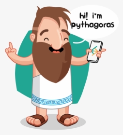 Cartoon Picture Of Pythagoras, HD Png Download, Transparent PNG