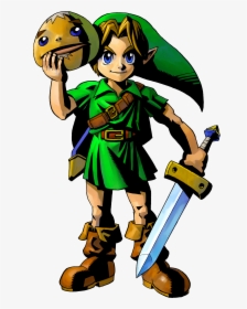 Pin By Vincent Joel On Nintendo - Legend Of Zelda Majora's Mask Link, HD Png Download, Transparent PNG