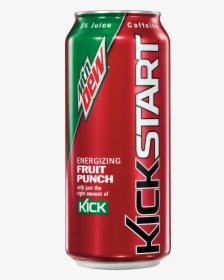 Mtn Dew Kickstart Fruit Punch - Red Mtn Dew Kickstart, HD Png Download, Transparent PNG