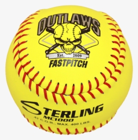 Speed Print Mc1000 Fastpitch Game Leather Softball - Transparent Background Softball Transparent Clipart, HD Png Download, Transparent PNG