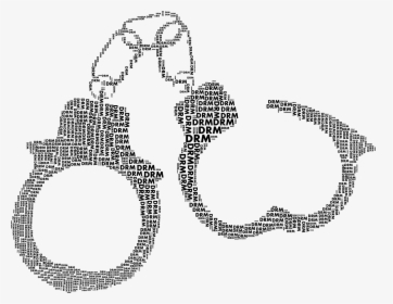 Transparent Handcuffs Png - Handcuff Crime Png, Png Download, Transparent PNG