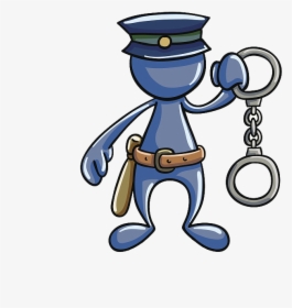 Handcuff Drawing Animated - Police Hand Cap Png, Transparent Png, Transparent PNG