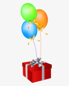 Gifts Balloons Collection Free - Balloons And Gift Clipart, HD Png Download, Transparent PNG