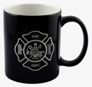 Black Coffee Mug Png - Detroit Fire Department Logo, Transparent Png, Transparent PNG