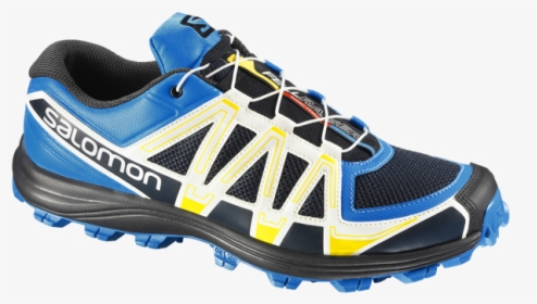 Running Shoes Png Free Download - Salomon Fellraiser Fell Women's Running Shoes Yellow, Transparent Png, Transparent PNG