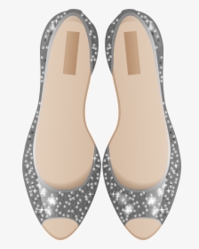Silver Shoes Png Clip Art - Flip-flops, Transparent Png, Transparent PNG