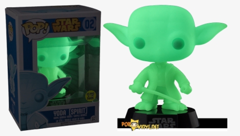 Funko Pop Glow In The Dark Yoda, HD Png Download, Transparent PNG
