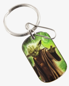 Picture Of Star Wars Yoda Domed Key Chain - Keychain, HD Png Download, Transparent PNG