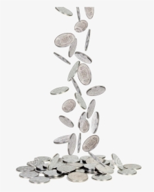 Silver Coins Falling Png - Coins Falling Transparent Background, Png Download, Transparent PNG