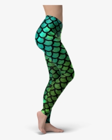 Mermaid Tail Green Leggings - Leggings, HD Png Download, Transparent PNG