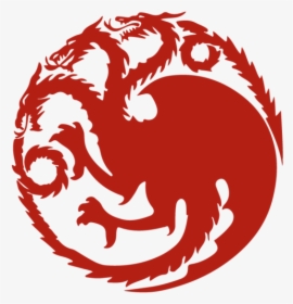Jaime House Lannister Daenerys Transparent Targaryen - Game Of Thrones Dragon Logo, HD Png Download, Transparent PNG