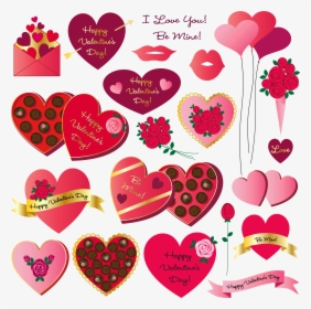 Happy Valentines Day Clipart Free Vector Art Stock - Heart Clipart, HD Png Download, Transparent PNG