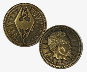 The Elder Scrolls V Skyrim Collectible Coin Septim - Skyrim Coin, HD Png Download, Transparent PNG
