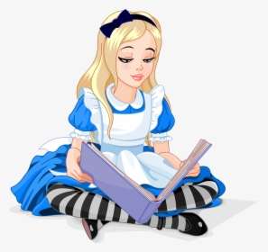 Alice S Adventures In Wonderland Knave Of Hearts Queen - Alice In Wonderland Reading A Book, HD Png Download, Transparent PNG
