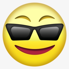Sunglasses Emoji Png Transparent - Emoji De Oculos De Sol, Png Download, Transparent PNG