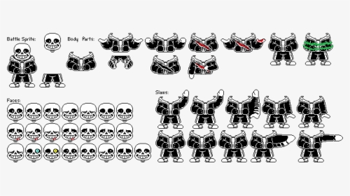 Horrortale Sans Battle - Sans Sprite Transparent PNG - 510x720