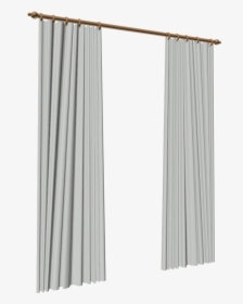 White Curtains Transparent Image - Curtain Png, Png Download, Transparent PNG