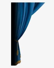 Curtain Clipart Closed Curtain - Blue Stage Curtain Png, Transparent Png, Transparent PNG