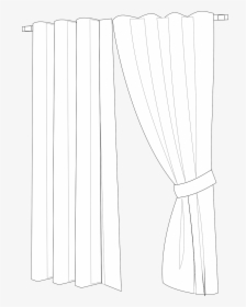 Colouring Picture Of A Curtain, HD Png Download, Transparent PNG
