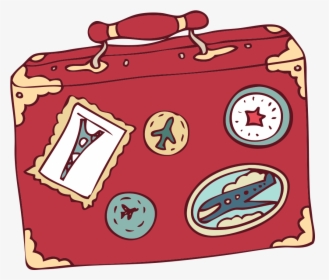 Travel Animation Cartoon Suitcase Free Download Png - Suitcase Cartoon, Transparent Png, Transparent PNG