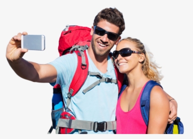 Couple Traveling Png Image - Couple With Sunglasses Png, Transparent Png, Transparent PNG