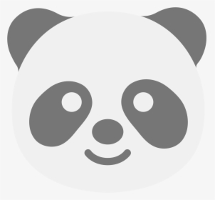 Panda Emoji Png - Panda Bear Face Coloring Pages, Transparent Png, Transparent PNG