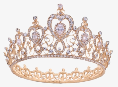 #tiara #icon #gold #goldcrown #crown #jewel #jewels - Gold Transparent Queen Crown Png, Png Download, Transparent PNG
