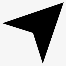 Arrow Triangular Black Shape Symbol Pointing Upper, HD Png Download, Transparent PNG
