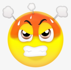 Emoji Anger Clip Art - Transparent Background Angry Emoji, HD Png Download, Transparent PNG