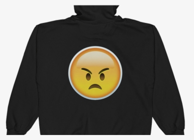 Emoji Zip Hoodie Angry Face Just Emoji - Astigmatismus, HD Png Download, Transparent PNG