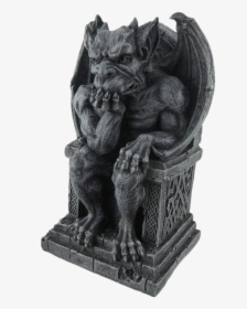 Gargoyle On Throne - Statue Gargoyle, HD Png Download, Transparent PNG