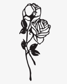 White Rose Clipart Png Format - Rose Clipart Black And White Transparent, Png Download, Transparent PNG