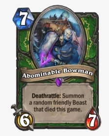 Enus Abominablebowman - Hearthstone Odd Cost Cards, HD Png Download, Transparent PNG