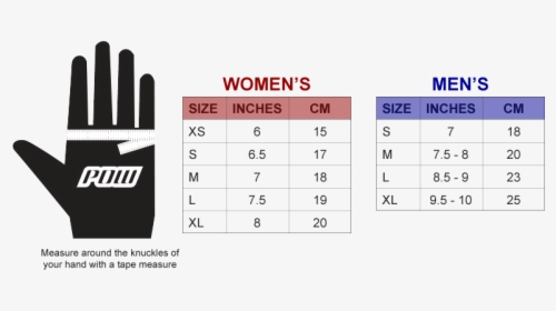 Ski Gloves Size Guide, HD Png Download, Transparent PNG