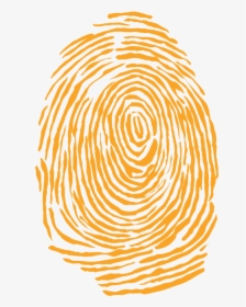 67842 - Orange Fingerprint Png, Transparent Png, Transparent PNG