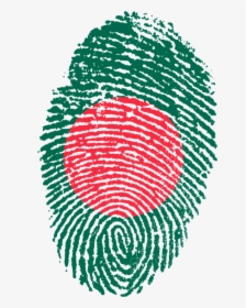 Bangladesh, Flag, Fingerprint, Country, Pride, Identity - Bangladesh Flag Fingerprint, HD Png Download, Transparent PNG