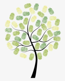 Fingerprint Owl Tree Digit Euclidean Vector - Arbol Vector En Png, Transparent Png, Transparent PNG