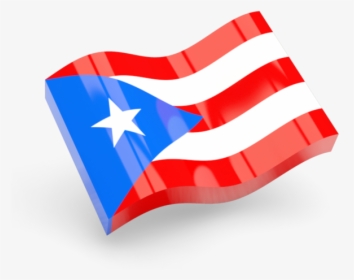 Glossy Wave Icon - Puerto Rico Flag Icon, HD Png Download, Transparent PNG
