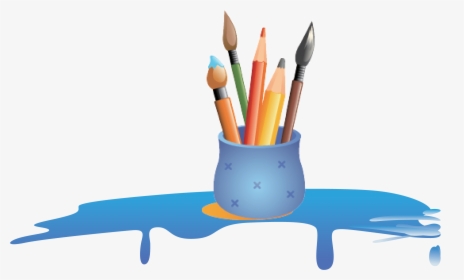 Paintbrush Clipart Colored Pencil - Colour Pencil Png Hd, Transparent Png, Transparent PNG