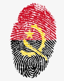 Angola Flag Fingerprint, HD Png Download, Transparent PNG