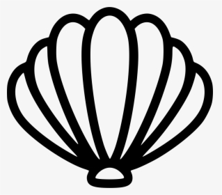 Transparent Shell Clipart Black And White - Sea Shell Svg Free, HD Png Download, Transparent PNG