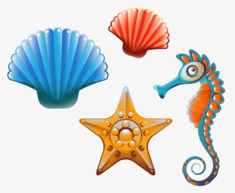Clam Seashell Cartoon Clip Art, HD Png Download, Transparent PNG