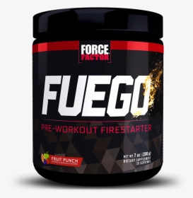 Fuego, Fruit Punch, 20 Serving Tub, Pre-workout Firestarter - Bodybuilding Supplement, HD Png Download, Transparent PNG