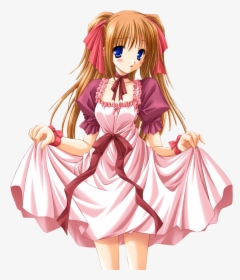 Anime Girl Pink Dress, HD Png Download, Transparent PNG