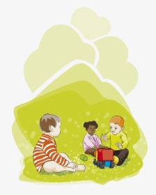 Three Children Play Clip Arts - Playing Children Png Icon, Transparent Png, Transparent PNG
