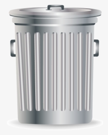 Waste Container Recycling Tin Can - Metal Trash Can Vector, HD Png Download, Transparent PNG