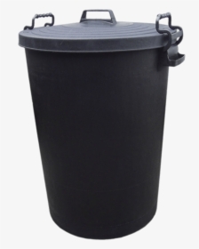 Bin Refuse Black Trash - Large Plastic Dustbin, HD Png Download, Transparent PNG