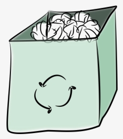 Trash Bin Clip Arts - Recycled Paper Cartoon Logo, HD Png Download, Transparent PNG