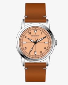 Salmon Stainless Steel Automatic Watch - Beaufort Watch, HD Png Download, Transparent PNG